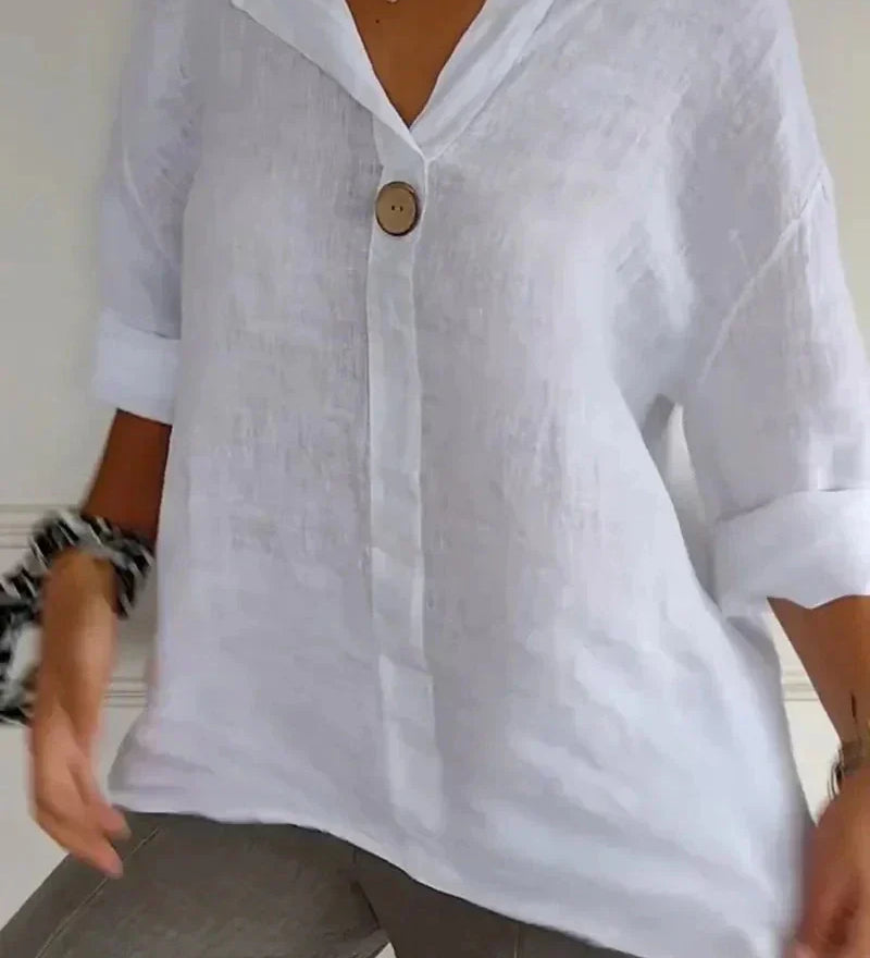 Anastasia | Linnen blouse met tijdloze elegantie voor elke gelegenheid