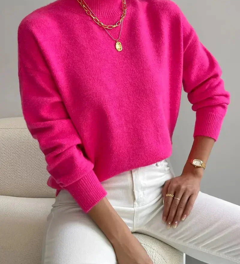 Coltrui in zachte knit met minimalistische elegantie