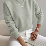 Coltrui in zachte knit met minimalistische elegantie
