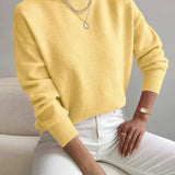 Coltrui in zachte knit met minimalistische elegantie