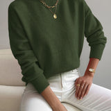 Coltrui in zachte knit met minimalistische elegantie