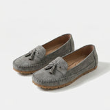 Claire | Comfortabele Suède Loafers met Kwastjes