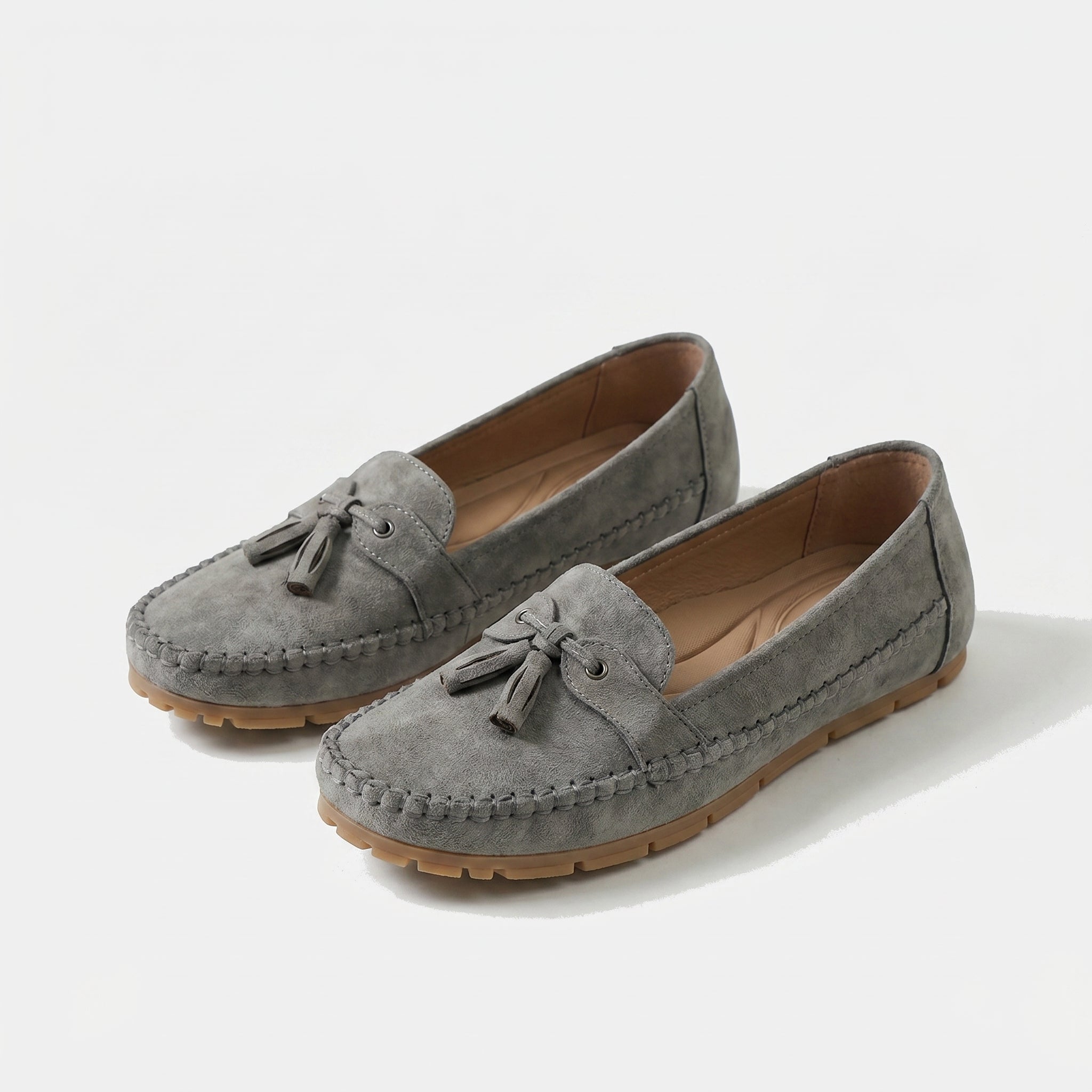 Claire | Comfortabele Suède Loafers met Kwastjes