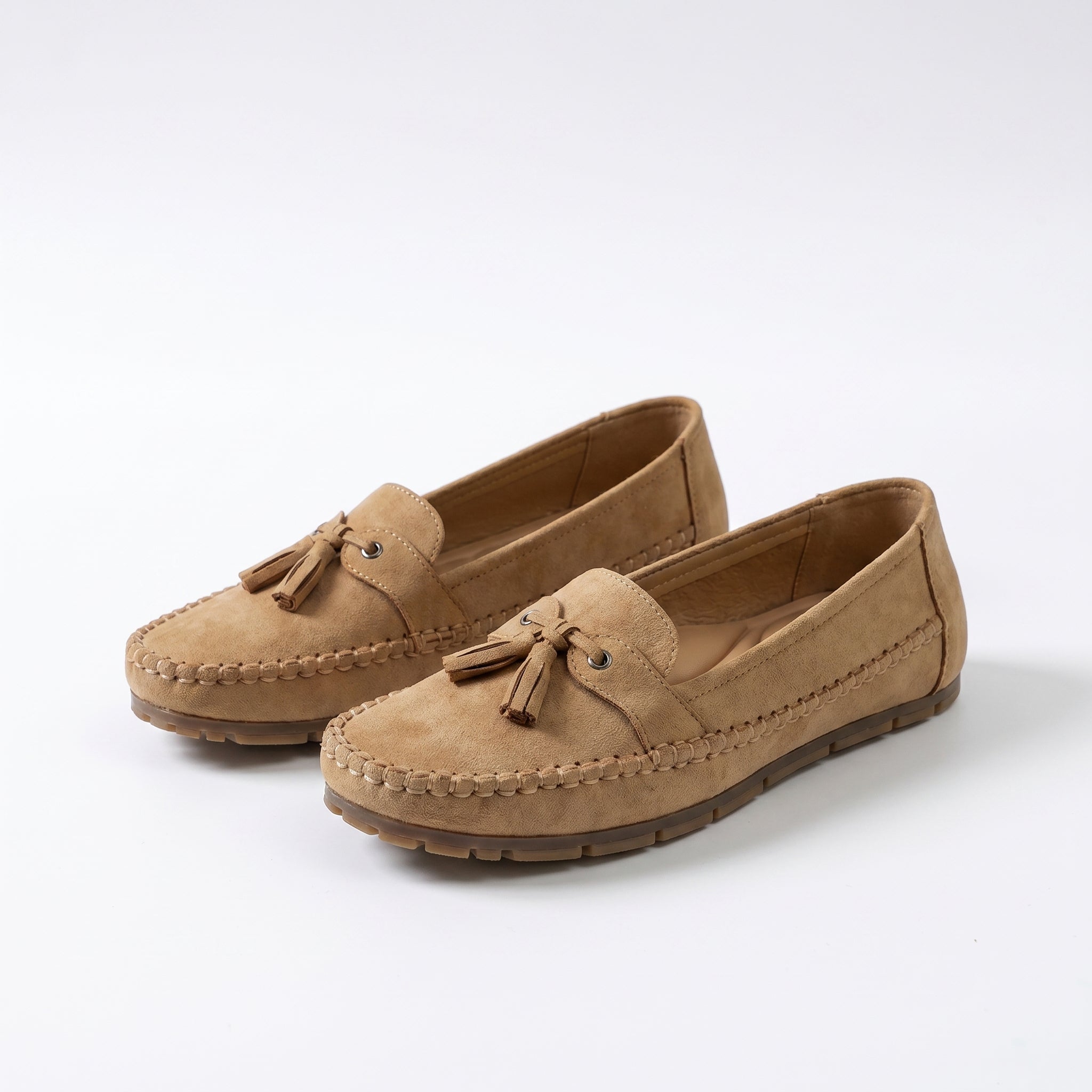 Claire | Comfortabele Suède Loafers met Kwastjes