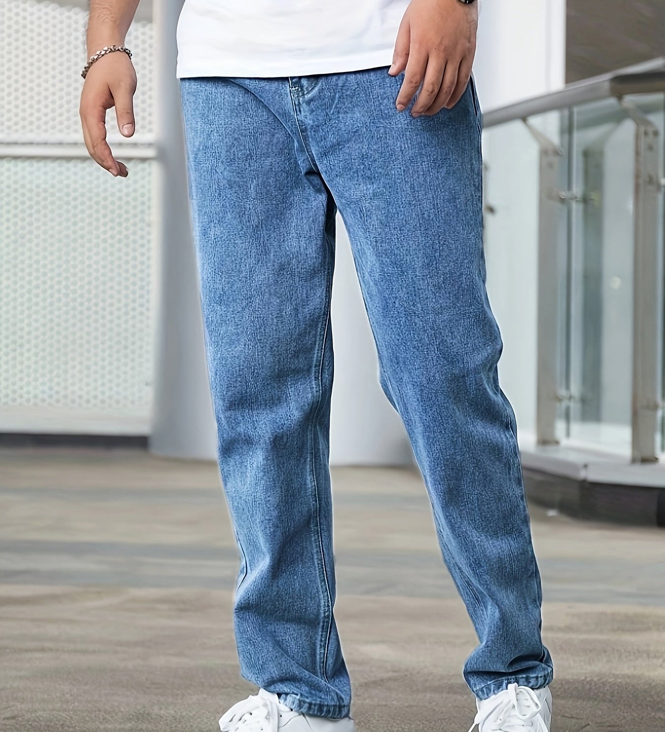 Denim broek met stretch en bewegingsvrijheid voor elke dag