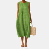 Olivia | Luchtige midi-jurk met comfortabele pasvorm