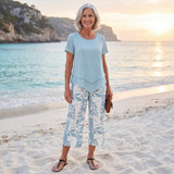 Elena | Elegante Tweedelige Set met Printbroek