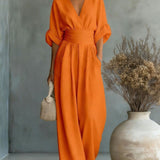 Valentina | Elegante Maxi Jurk met Geaccentueerde Taille