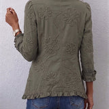 Ascensión | Chaqueta Bordada con Volantes