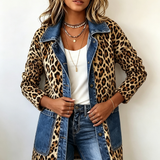 Lorena | Chaqueta Larga de Leopardo con Vaquero