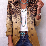 Mercedes | Chaqueta Blazer Leopardo Degradado con Volantes