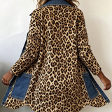 Lorena | Chaqueta Larga de Leopardo con Vaquero