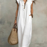 Camelia Vestido Maxi Bohemio con Escote en V