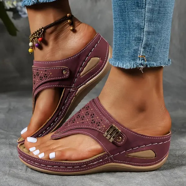 Orthopedische sandalen met voetsteun en instapbare pasvorm