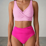 Naomi | Corrigerende high-waist bikini met twistdetail
