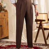 Seersucker broek met lichtgewicht comfort en verstelbare taille