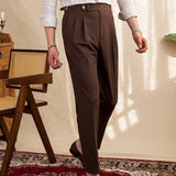 Seersucker broek met lichtgewicht comfort en verstelbare taille