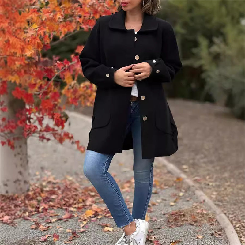 Aliana | Elegante jas met tijdloze snit en luxe uitstraling