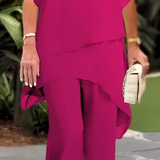 Elara | Elegante tweedelige set met asymmetrische top
