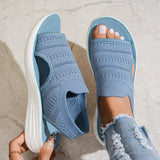 Anne | Sandalen met platform, van ademend materiaal voor dames