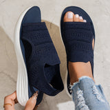 Anne | Sandalen met platform, van ademend materiaal voor dames