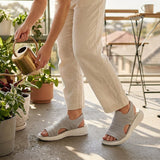 Anne | Sandalen met platform, van ademend materiaal voor dames