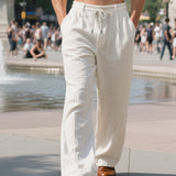 Linnen broek met luchtige pasvorm voor zomerse dagen