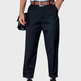 Gestreepte broek met relaxte pasvorm voor casual elegantie