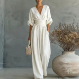 Valentina | Elegante Maxi Jurk met Geaccentueerde Taille