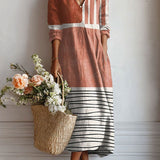 Amélie | Vloeiende boho-jurk met unieke print