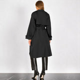 Trenchcoat met getailleerde pasvorm en ceintuur voor elegantie